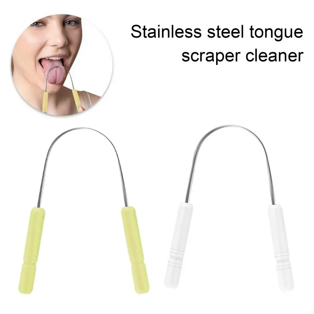 2 шт. скребок для языка из нержавеющей стали