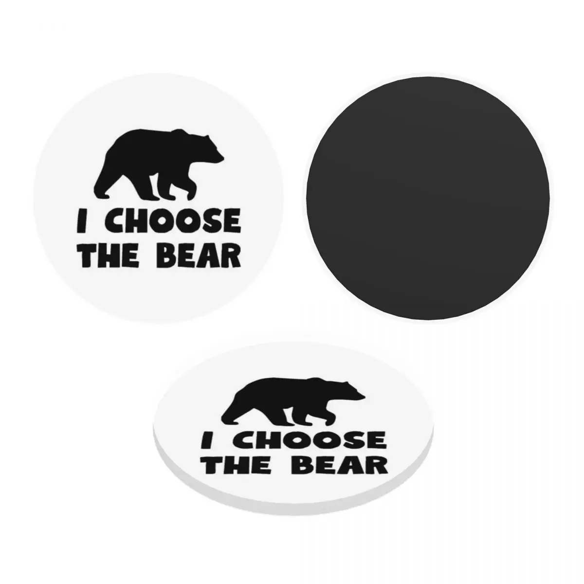 Акриловый магнит с медведем |