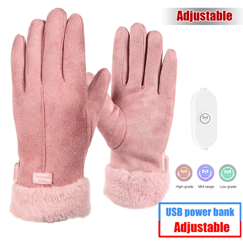 

Waterproof Electric Heated Gloves Motorcycle Winter Windproof Thermal Gloves