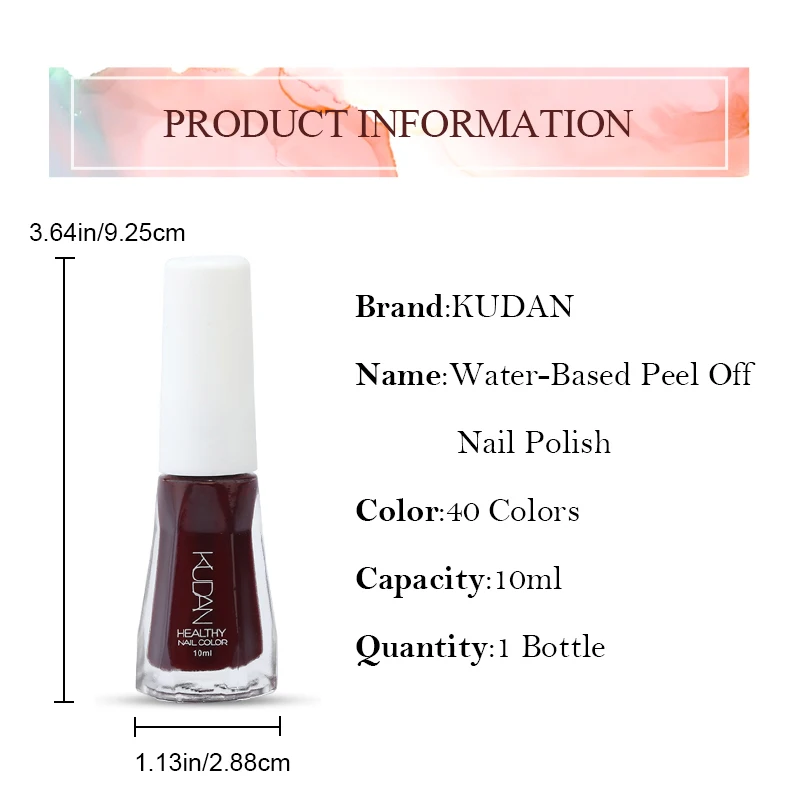 KUDAN 10 мл 40 - цветной лак для ногтей подходит быстрого высыхания в течение четырех