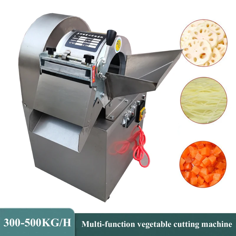 

Vegetable Cutting Machine Potato Carrot Shredder Machine Stainless Steel Ginger Dicing Machine Onions Cutter Machine Food Proces