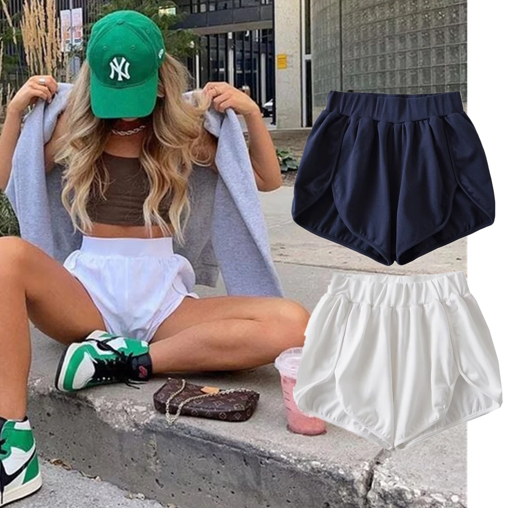 

Jenny&Dave Fashion Blogger American Retro High Street Harem Shorts High Waist Loose Bodybuilding Bermuda Women