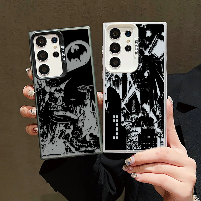 Черно-белые комиксы B-atmans для Samsung Galaxy S24 S23 S22 S21 S20 FE Ultra Plus Lite 5G Модный Красочный