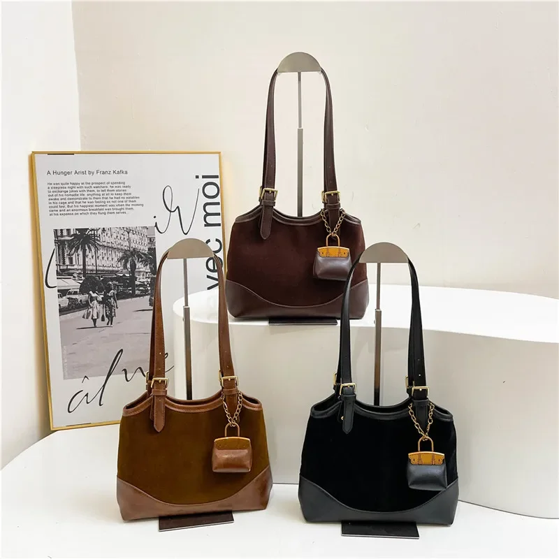 Модная женская сумка подмышки в стиле ретро осень/зима 2023 новая универсальная