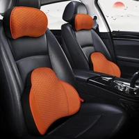 four seasons car headrest lumbar support pillow memory foam car seat back cushion neck pillow for auto interior office