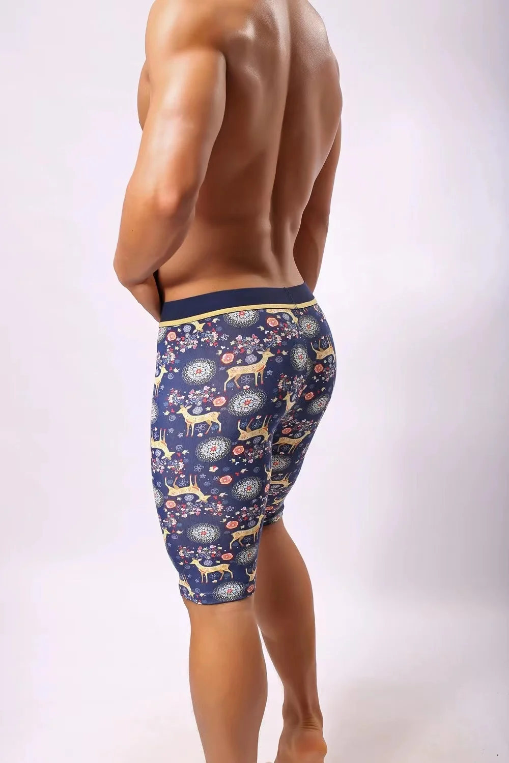 2pcs Long Men Boxer Underwear Men Underware Boxer Shorts Mens Cotton Long Leg Underpants for Brand Quality Sexy Pouch Panties