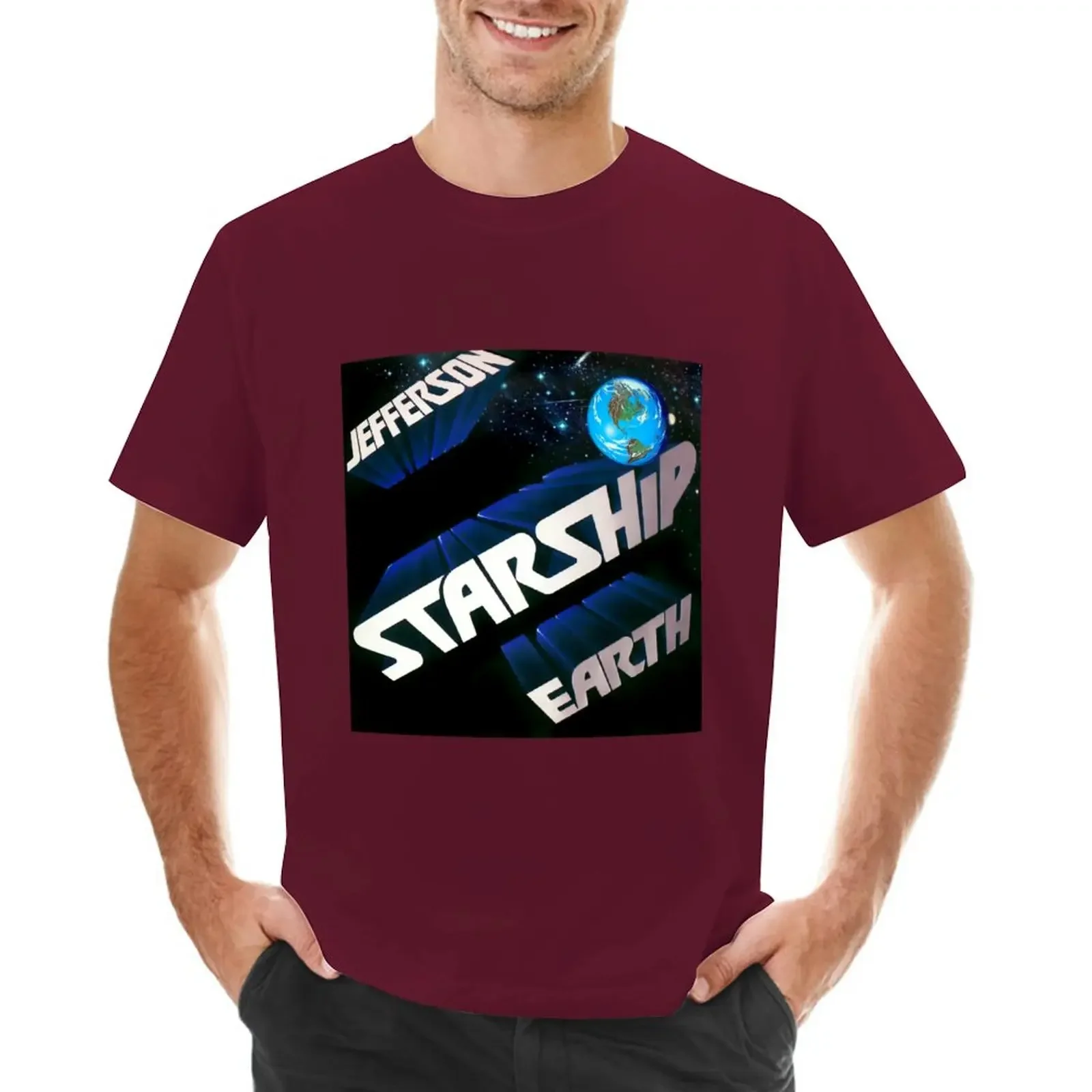 Футболка мужская с коротким рукавом дизайнерская рубашка рисунком земли уличная