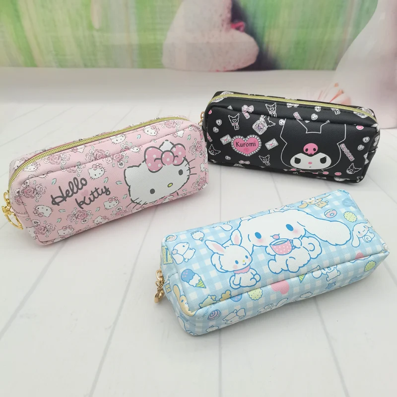 

Sanrio Hellokitty Cinnamoroll Kuromi понравико Maru милый большой вместительный чехол для карандашей школьная сумка для канцелярских принадлежностей сумка для хранения карандашей