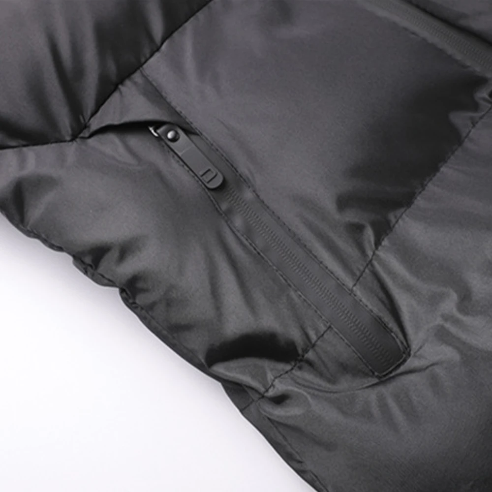 Winter Men Warm Duck Down Jacket Ski Snow Thick Hooded Puffer Coat Parka Quilted Classic Windproof Pocket Parka