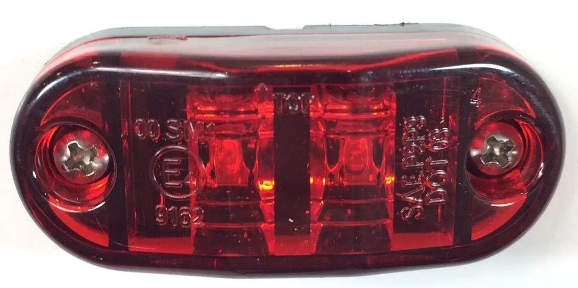 10 шт. 2 5 &quotянтарно-красный прицеп светодиодный габаритный мини-светильник с