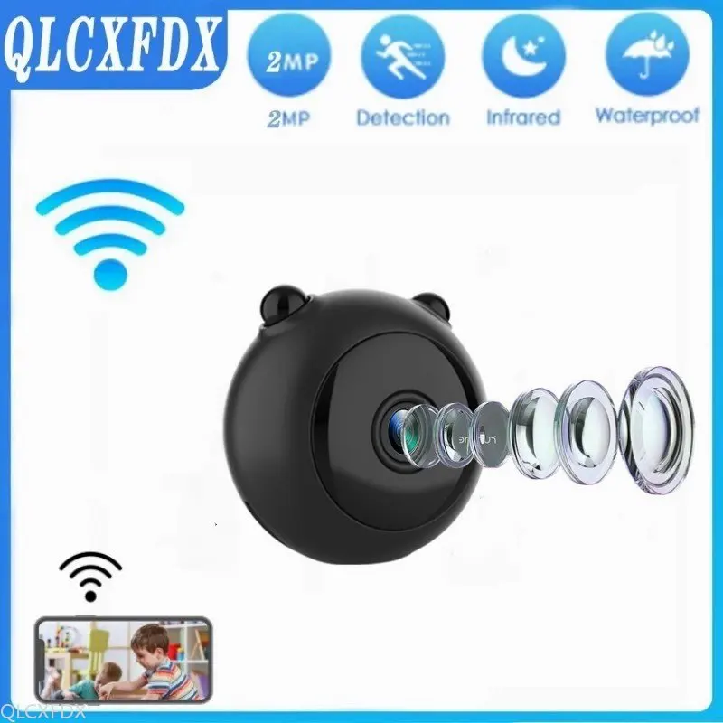 

A12 Mini Surveilance Camera Wireless Action Camera Night Vision Wifi IP Camera Small Body Camcorder Panda-shaped pk A9 Cam