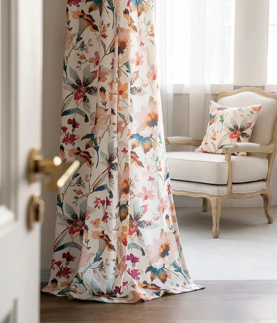 Американские занавески для гостиной сельская пасторальная Ретро французская