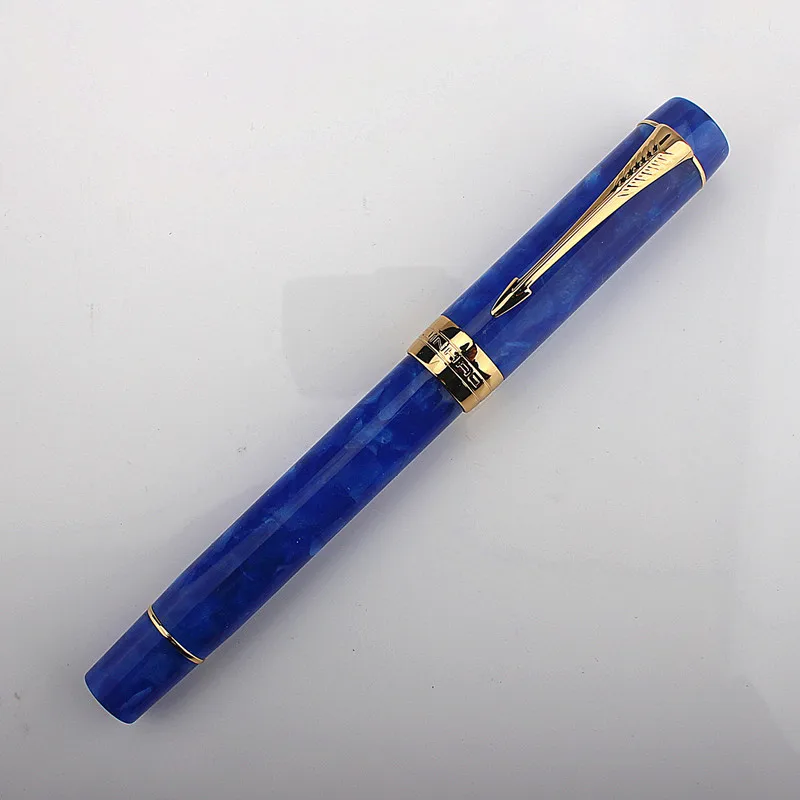 

Перьевая ручка JinHao 100 акриловая с павлином и орхидеей