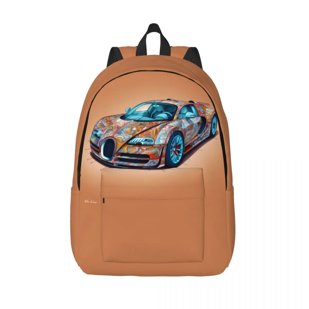 

Super Sports Car Canvas Backpacks Graphic Cartoon Durable Nice Backpack Travel Bags