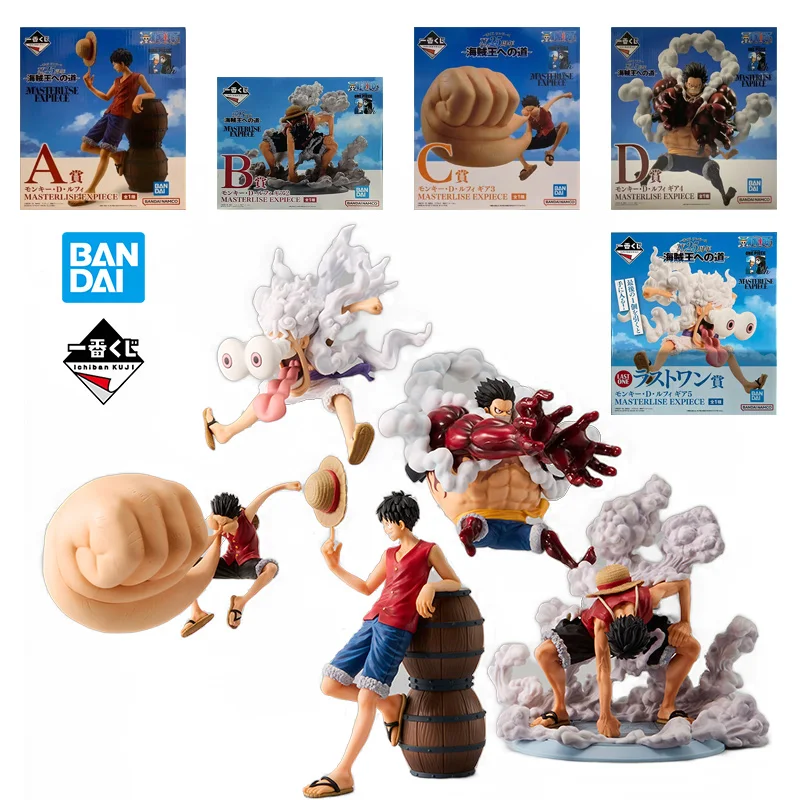 Ichiban Bravo Monkey D Luffy 1-5 Masterlise One Piece The Road To Pirate King Expiece Аниме Оригинальная фигурка Модель