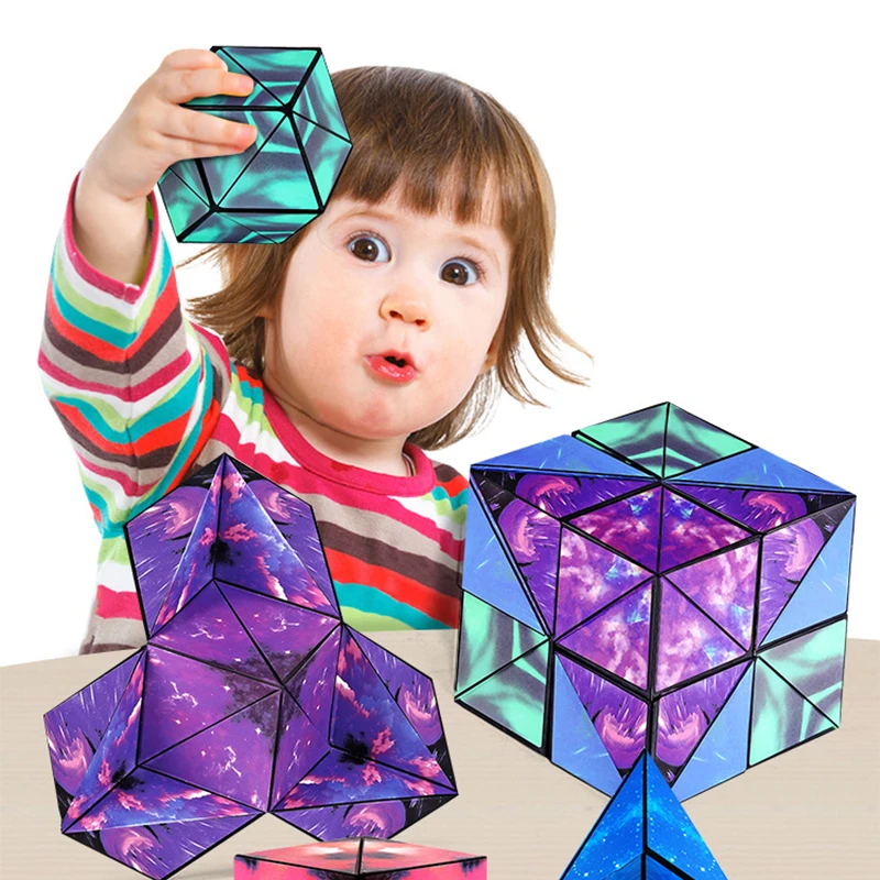

2022 New Variety Magnetic 3D Stereo Geometry Magic Cube Puzzle Decompression Thinking Training Boy Toys