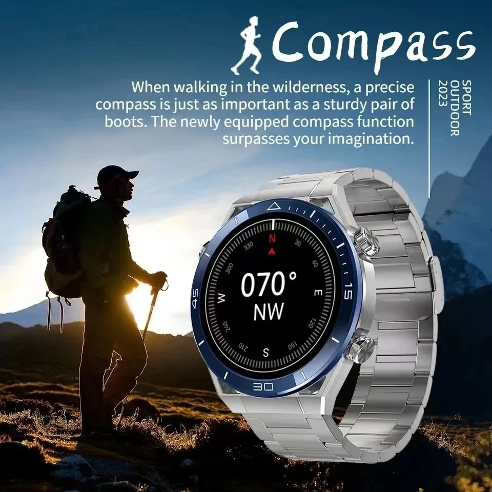 2023 New NFC Smart Watch Men ECG+PPG GPS Tracker AMOLED 454X454 HD Screen Heart Rate SmartWatch Bluetooth Call For Huawei Xiaomi