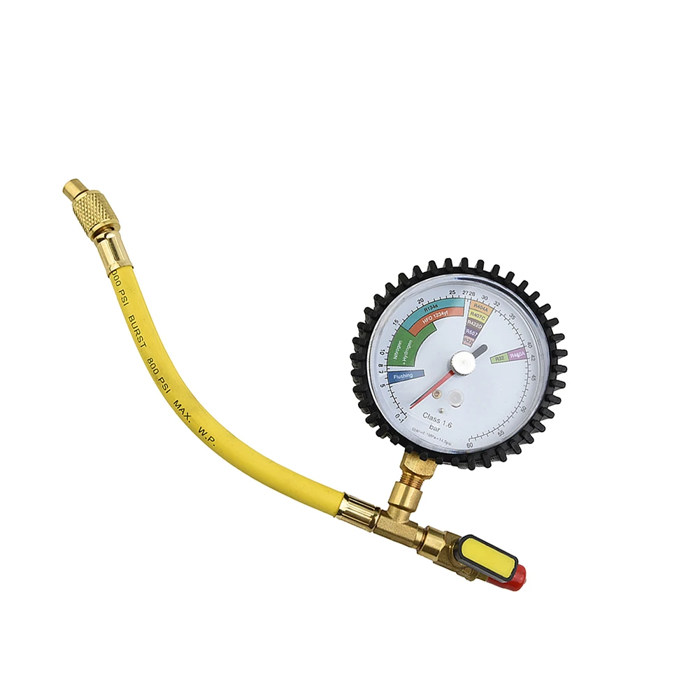 

1Pc Pressure Gauge Accurate Air Conditioners Air Conditioning Automobiles Nitrogen Pressure Refrigeration Reliable