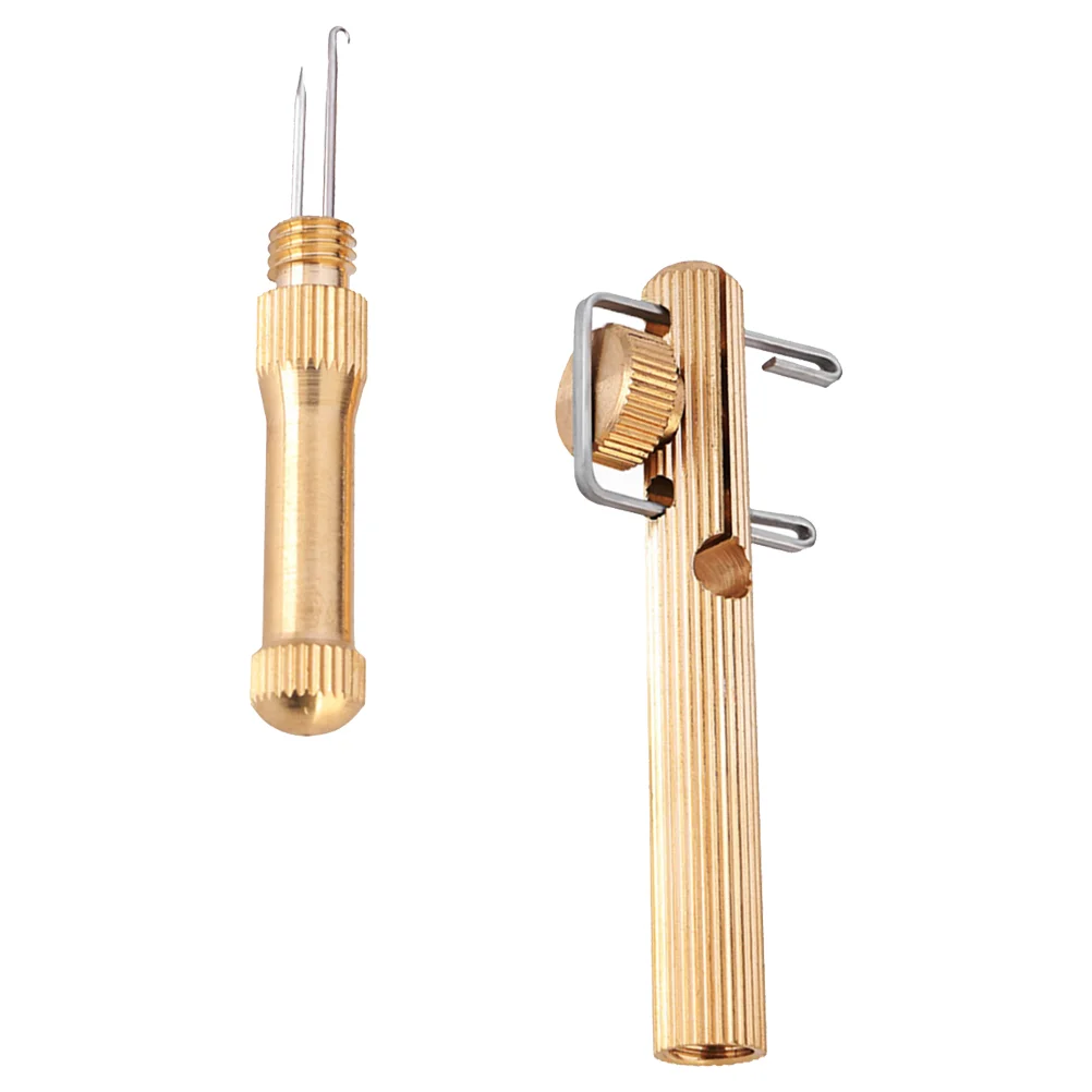 

2 Pcs Wire Tie Hitch Hook Neckties Fish Line Knots Cable Tie Fishing Knotting Tool Copper Fish Hook Knot Fish Hook Tying Tool