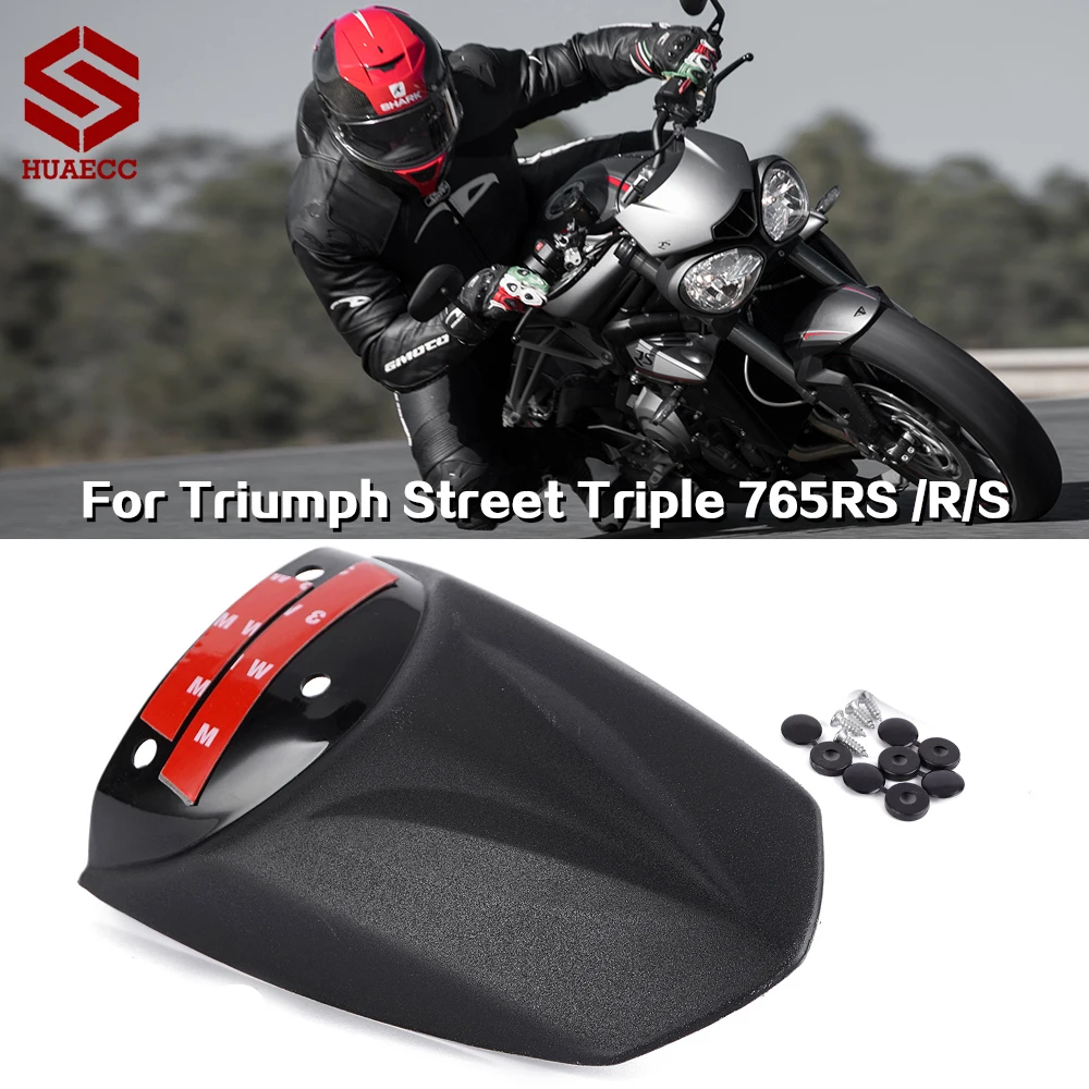 

Motorcycle Front Fender Extension Mudguard Extended Cover Fairing for Triumph Street Triple 765 R S RS 2017 2018 2019 2020 2021