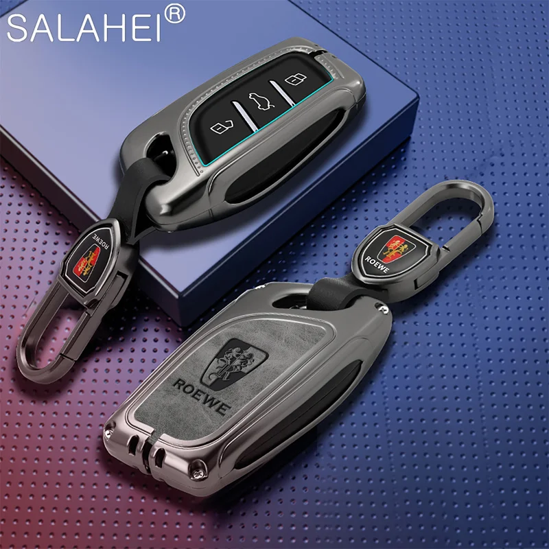 

Zinc Alloy Car Key Fob Case Full Cover Protector Shell Bag For Roewe RX5 I5 I6 RX3 RX8 ERX5 Auto Keyless Keychain Accessories