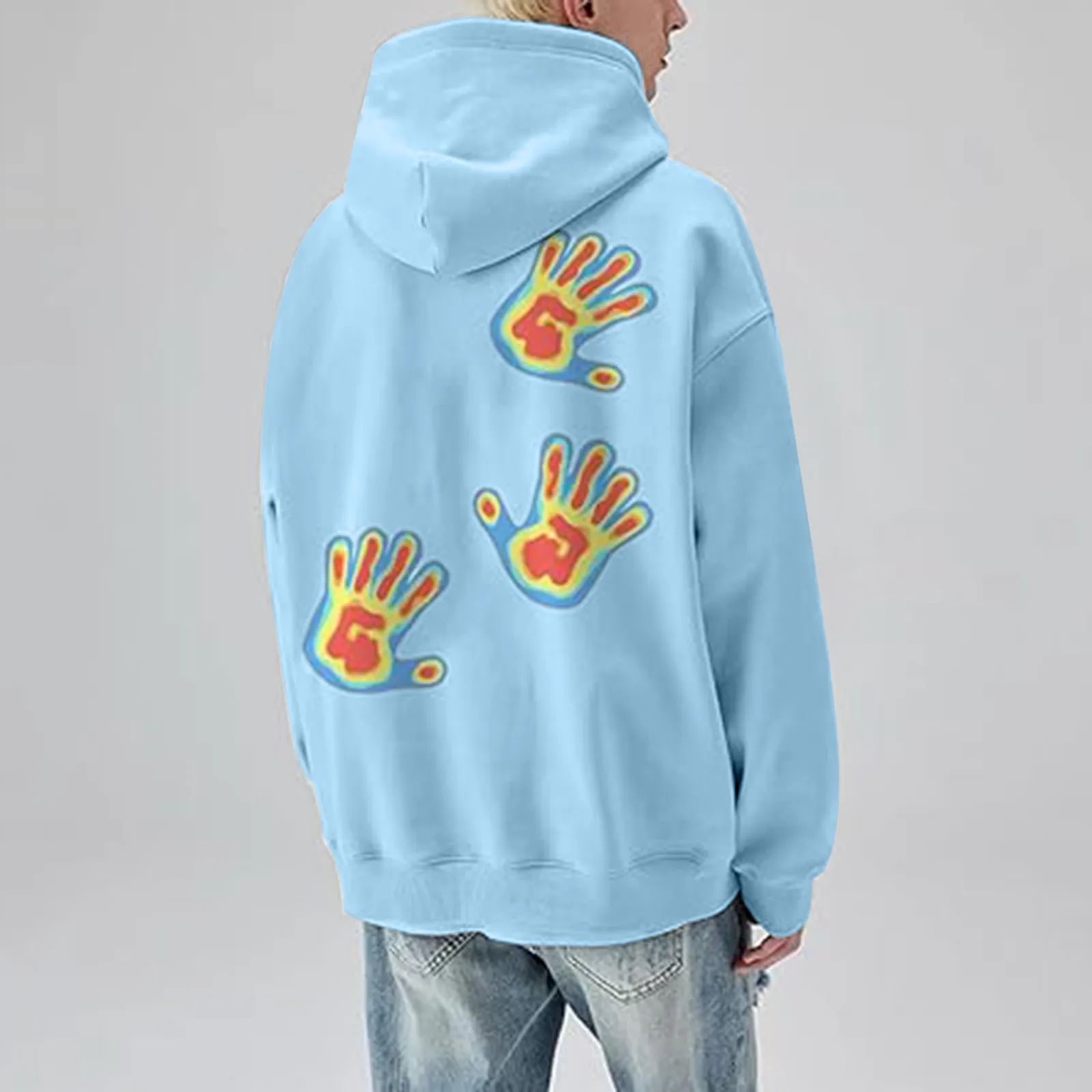 

Mens And Womens Hooded Sweater European And American Personality Embroidery Casual Hip Hop Hooded Outfits sweetshirts Sports