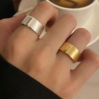 round finger rings for women female gold ring dating korean style aestethic jewelry 2022 trend free shipping items gaabou