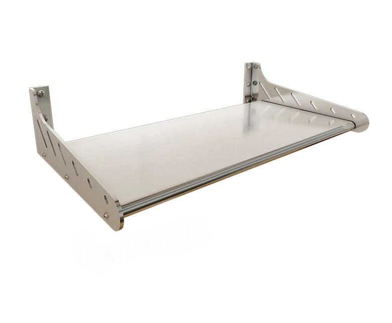 

Kitchen Shelf Wall Mounted 304 Stainless Steel Multifunctional Wall Microwave Oven Storage Rack
