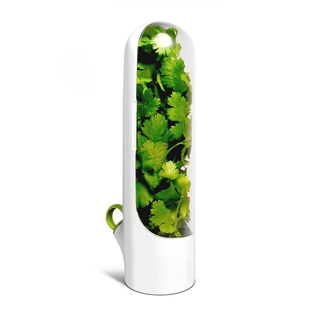 

Home Kitchen Herb Vegetable Storage Container Portable Tea Freshness Saver Bottle Vegetable Leaves Keeper Sealable Box
