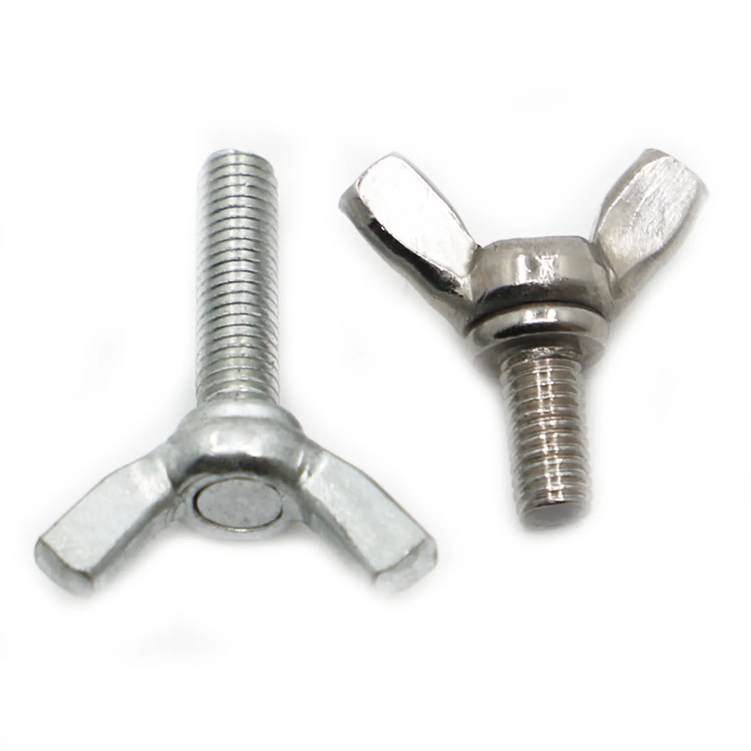 

M3 M4 M5 M6 M8 M10 304 Stainless Steel / Galvanized Steel Hand Tighten Adjust Bolt Butterfly Wing Head Thumb Screw DIN316