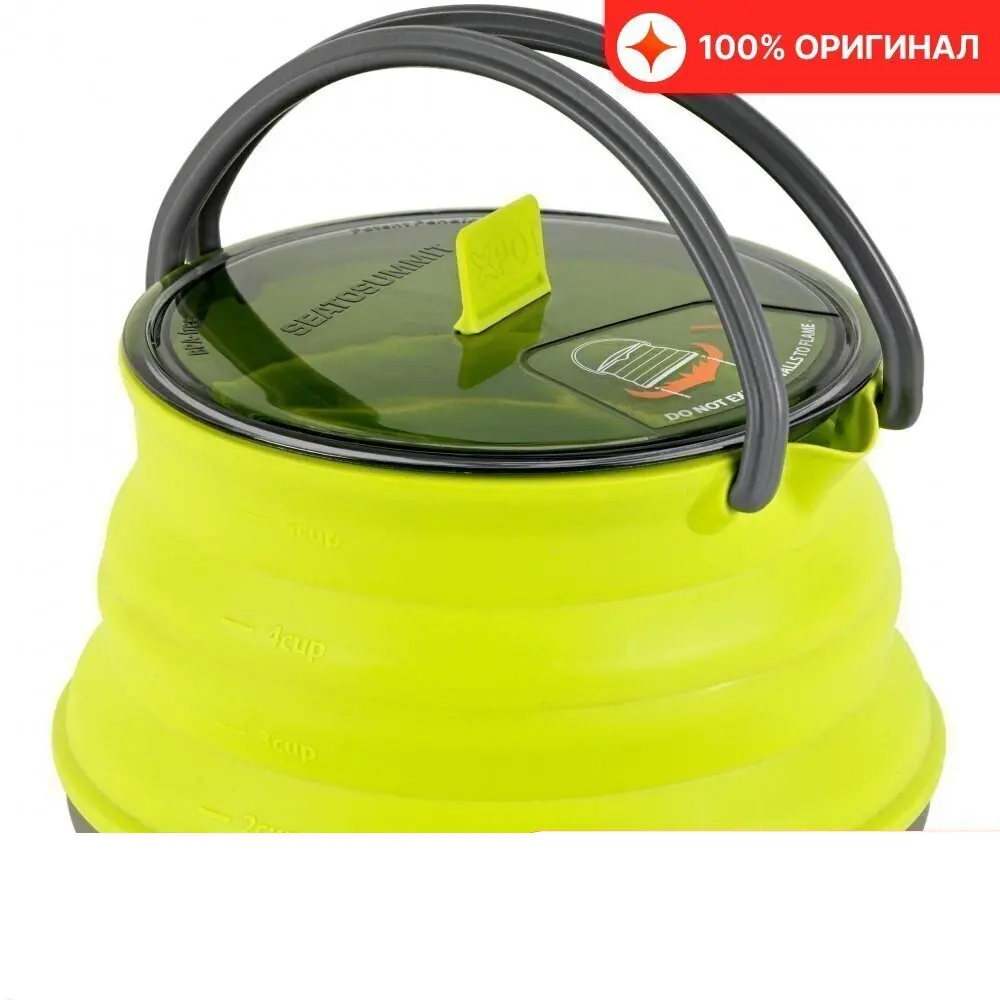 Чайник складной Sea To Summit X-Pot Kettle 1.3L Lime | Походная посуда