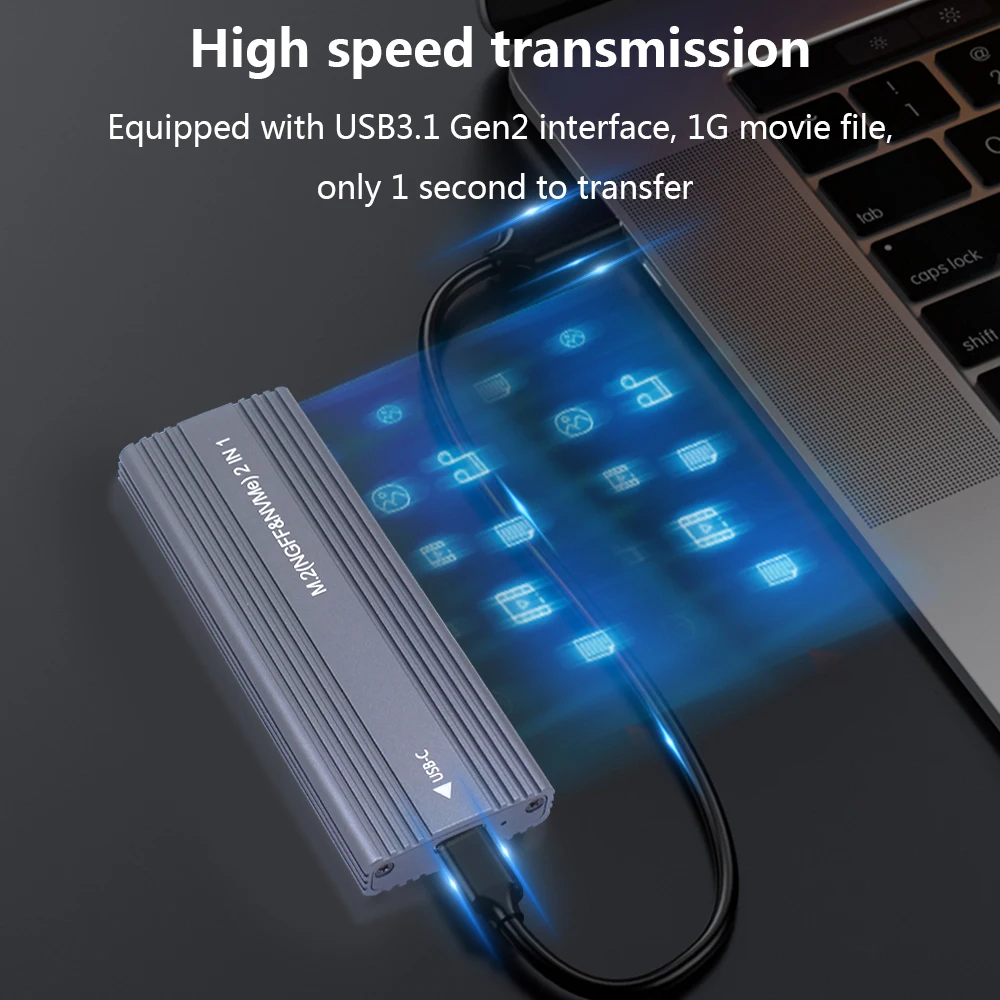 SSD-адаптер TISHRIC M2 10 Гбит/с USB 3 1