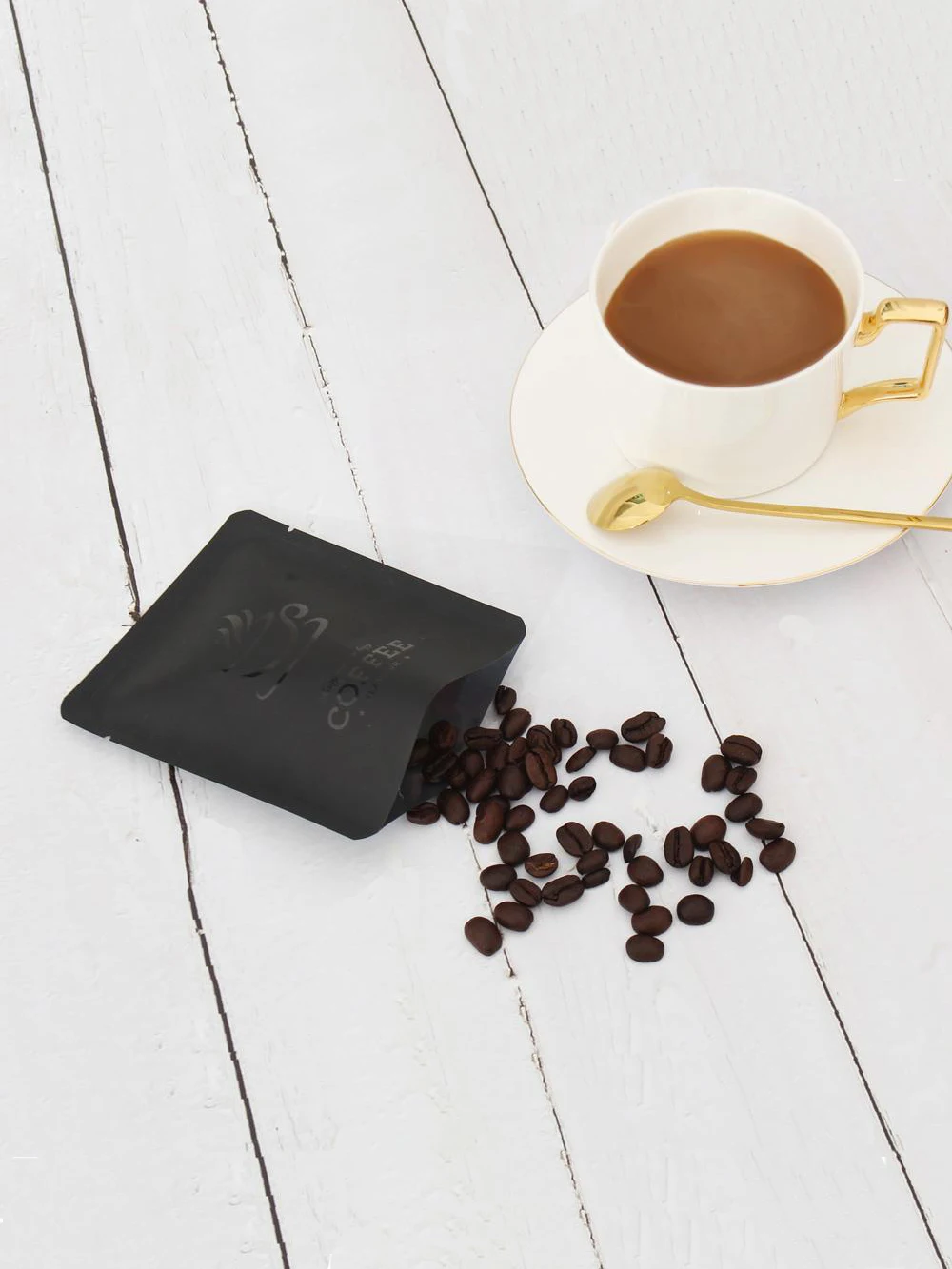 Пакеты для упаковки черного кофе 10 х12 см влагонепроницаемый вакуумный