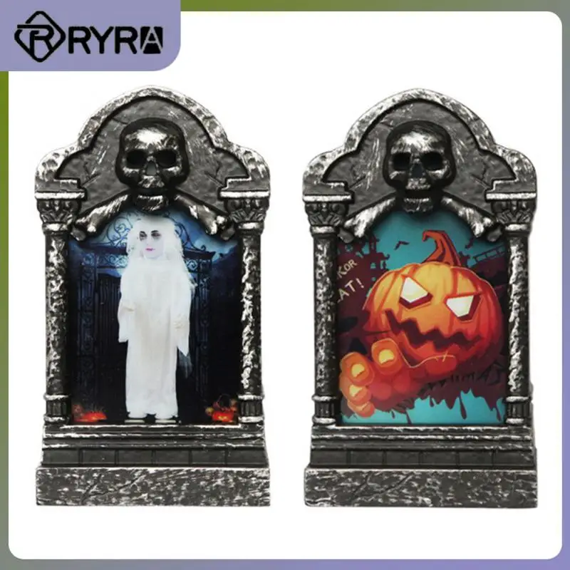 

Halloween LED Tombstone Light Horror Happy Halloween Party Home Decor Retro Simulation Gravestone Lamp Halloween Decorations