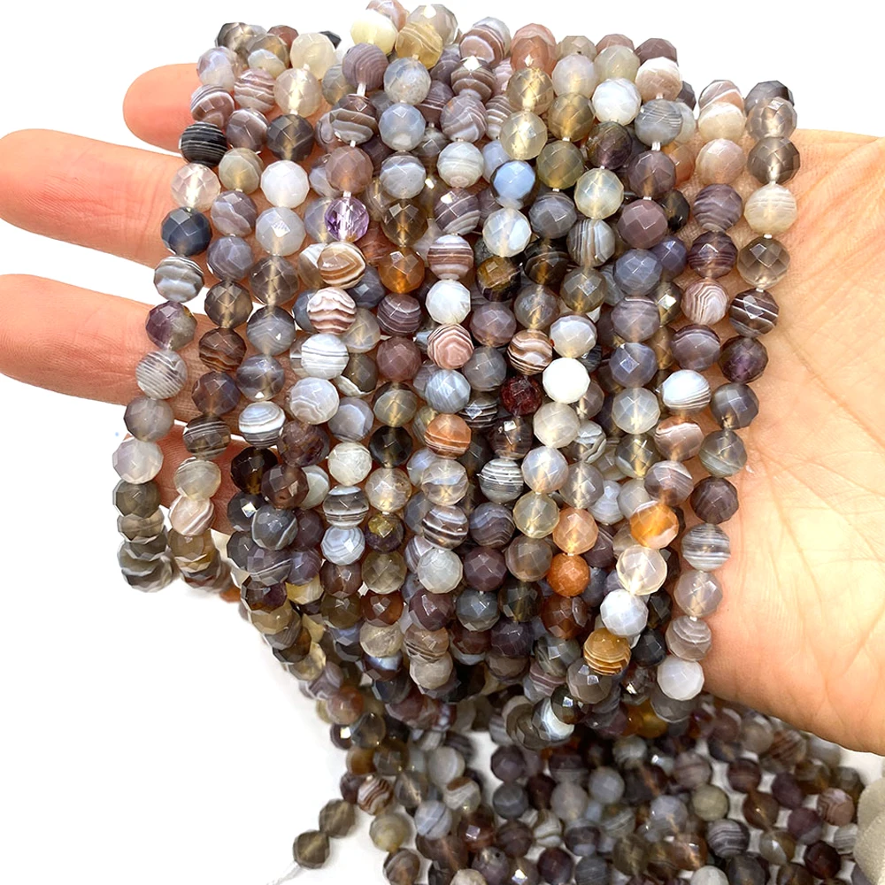 

_ Бусины россыпью 6 мм, Граненые Круглые бусины для самостоятельного изготовления ожерелий, браслетов, персидского агата, аксессуары для юве...