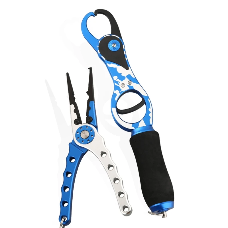 

Fishing Grip Gripper Multifunctional Fishing Scissors Hook Remover Split Ring Designed for Simple One-handed Operation