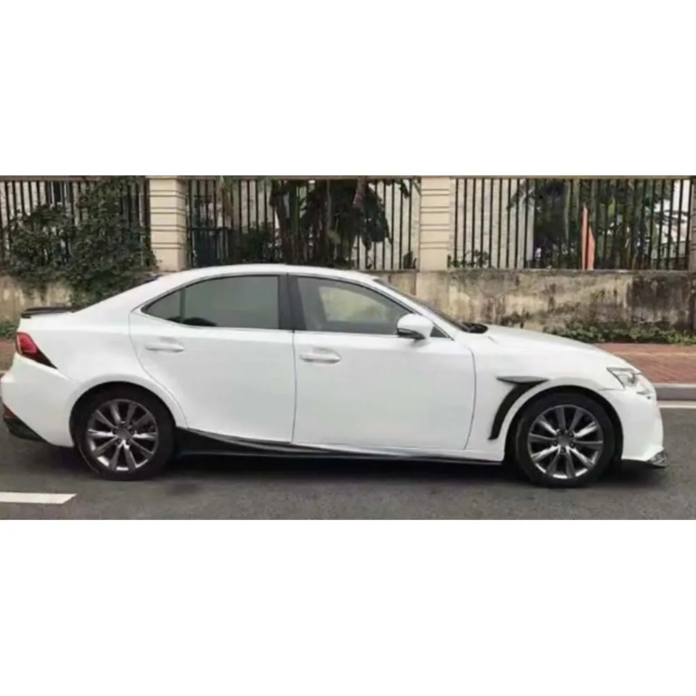 Фото Боковые накладки из карбона JXWANCF для Lexus IS250 IS350 F Sport 2013-2020, расширители боковых панелей из FRP, аксессуары для автомобиля №5