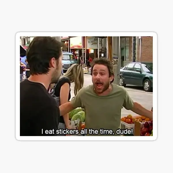 

5 шт., наклейки «I Eat All The Time Dude»