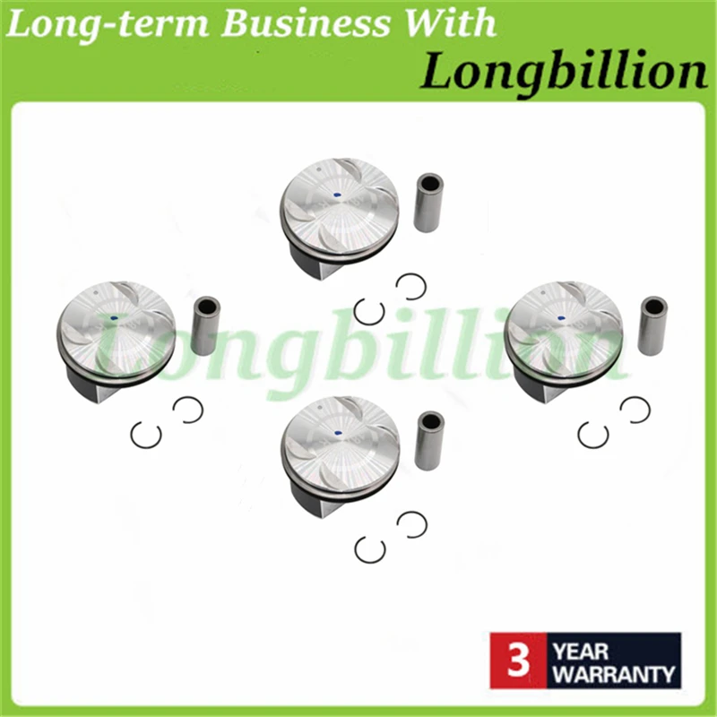 4 шт. новые поршни двигателя с комплектом колец 55567934 25192330 для Sonic Cruze Astra 1.8L 2H0 F18D4