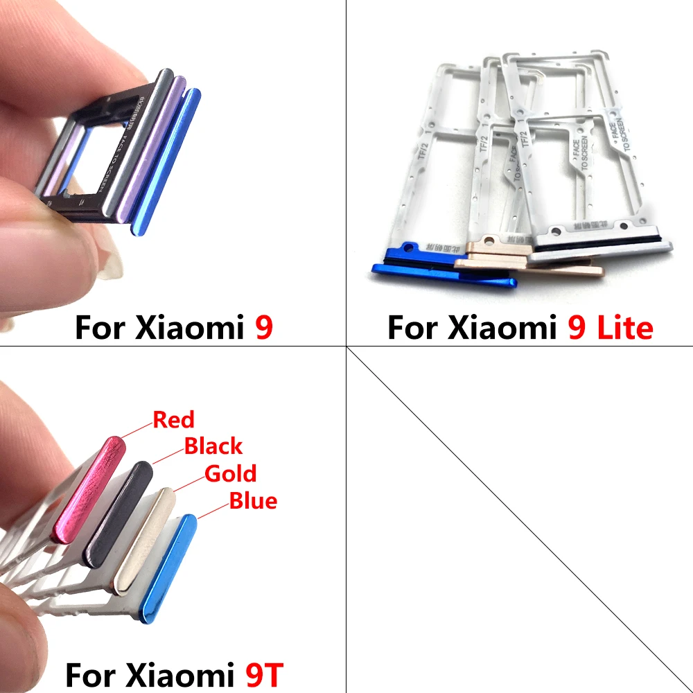 Оригинальный лоток для SIM-карты держатель слота чипа адаптер Аксессуары Xiaomi Mi 9T / 9
