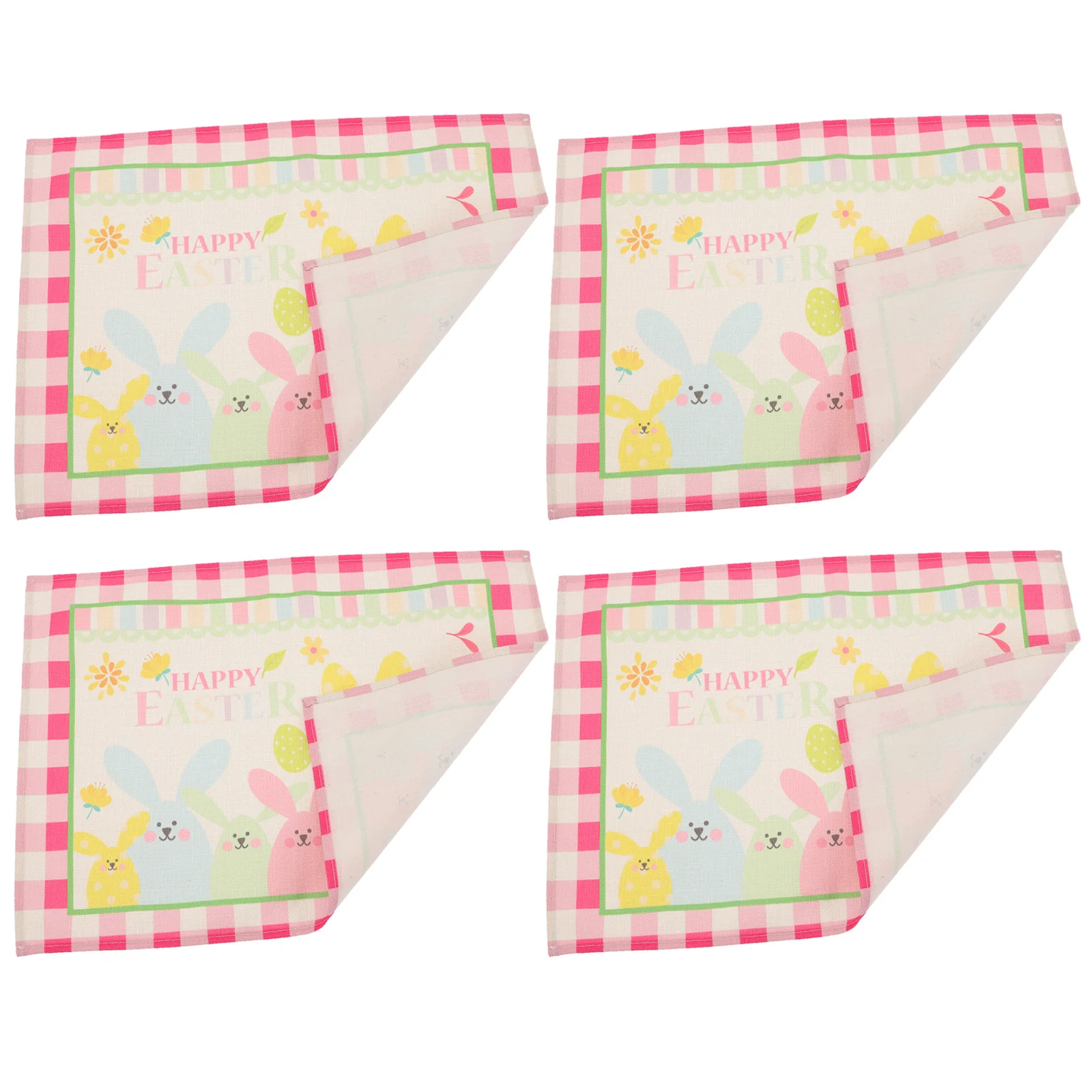 

4Pcs Table Accessory Easter Place Mat Adorable Table Mat Table Mat for Festival Party Gift Choice Dining Table