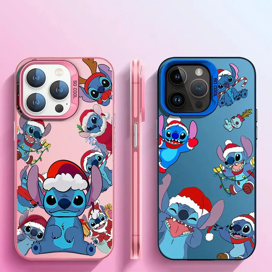 Рождественский чехол для телефона Disney Stitch Vivo V29 Y93 Y91 V27E V25 Pro V23 Y50 Y30i Y27 2023 Y22S Y21 Y16 Y15S