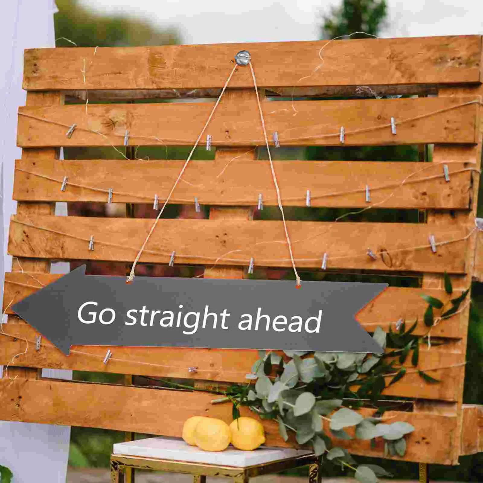 

Sign Wood Arrows Double Side Signs Blank Writable Wall Wooden DIY Direction