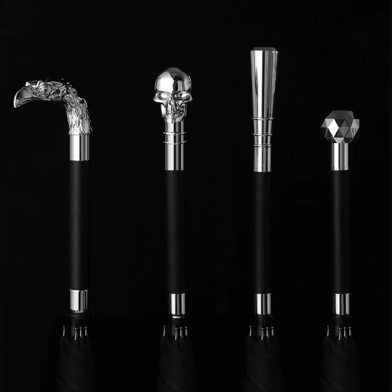 

High-Grade Umbrella Can Pull out Chinese Style Umbrella Long Handle Men's Self-Defense Martial Arts Umbrella Props Photo