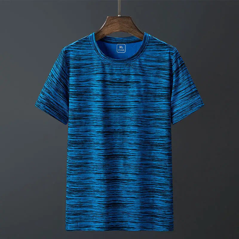 

Men's Summer New Versatile Quick Dry Short Sleeve T-shirt Men's Plus Size 8XL Solid Color T-shirts Mens Outdoor Clothing 2022