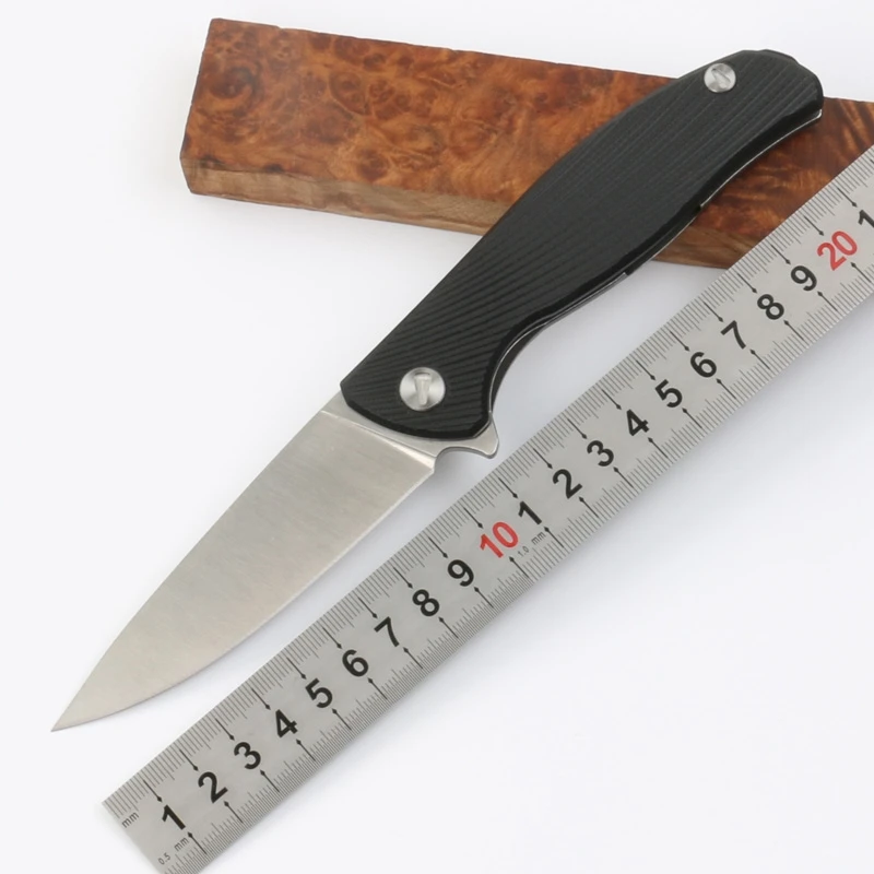 JUFULE Hati F95 - складной нож-флиппер с лезвием D2 и рукояткой из стали G10 для кемпинга, охоты, выживания на природе, карманный нож для кухни и инструмент EDC.