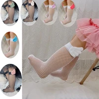 1pairs2pcs children angels wings fishnet stockings knee mid tube nylon socks hollow mesh tights socks for baby girls women