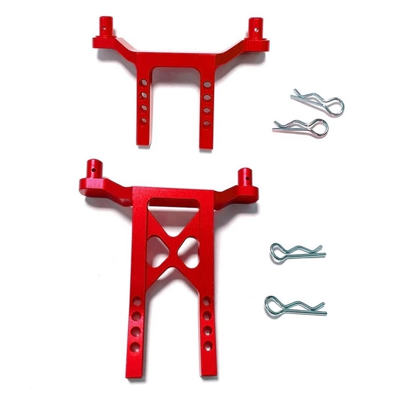 

Hot Sale 2Pcs Metal Front And Rear Body Mounts With Body Posts For Traxxas Latrax Teton 1/18 RC Car Upgrade Parts Accessories