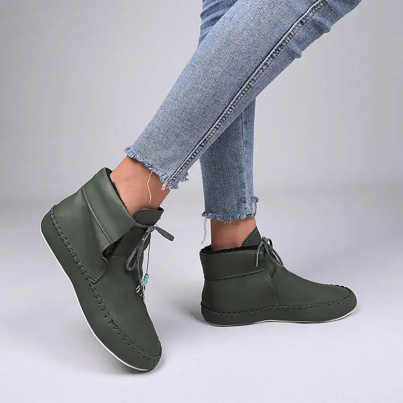 

Женские ботинки, новинка 2022, женские зимние ботинки высокого размера 42, сезон 2022, женская обувь на высоком каблуке, спортивная обувь для ката...