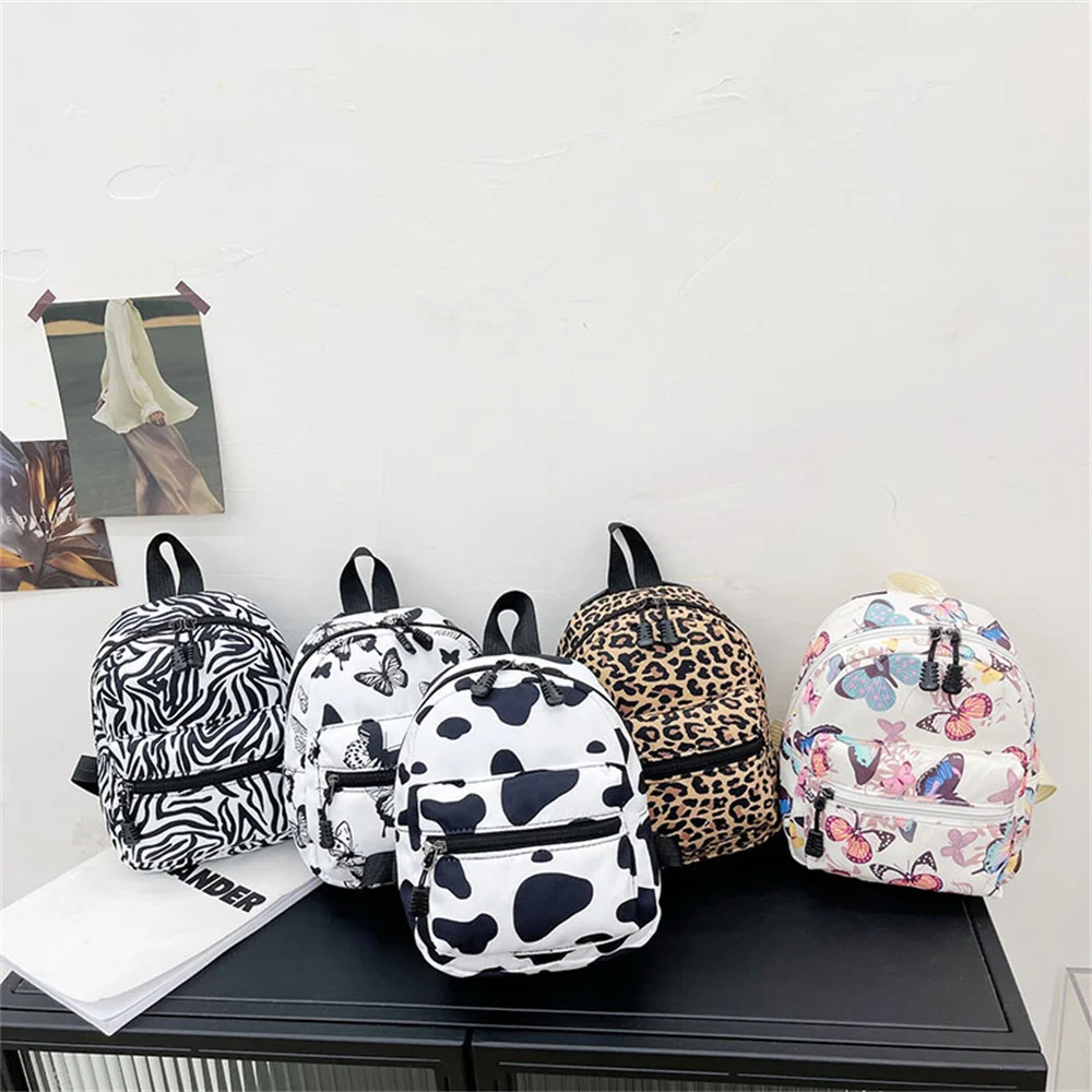 

Mini Women'S Backpacks Trend Nylon Female Bag Animal Printing Small Feminina Backpack hool Bags For Teen Girls Knapsack